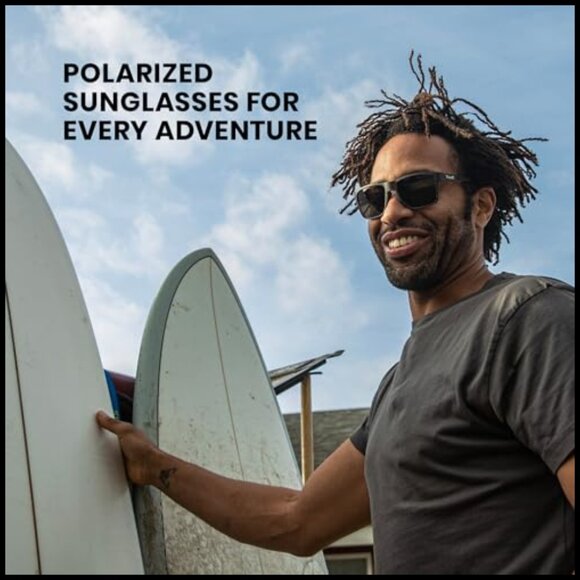 Polarized Sunglasses with Evolve Bio-Based Frame, Square Shape main image 6